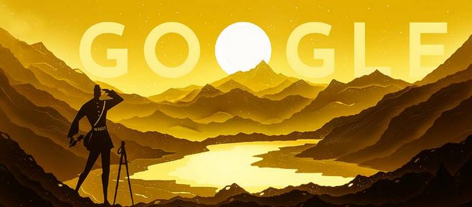  Search engine giant Google on Saturday celebrated the 187th birth anniversary of intrepid Himalayan explorer Nain Singh Rawat, the first man to survey Tibet, with a special doodle, reports PTI. Born in 1830, Rawat hailed from the Johar Valley of Kumaon in present-day Uttarakhand and was one of the first Indians who explored the Himalayas for the British. He was part of a select group of indigenous surveyors in the second half of the 19th century, also known as pandits, who explored regions to the north of India. 