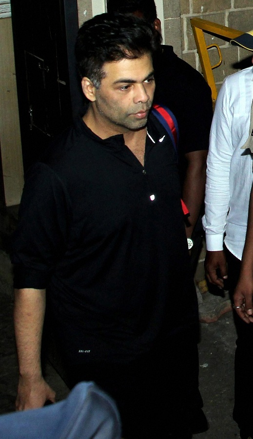    Bollywood film director Karan Johar arrives at the residence of Anil Kapoor to mourn the death of actress Sridevi Kapoor in Mumbai. PTI   