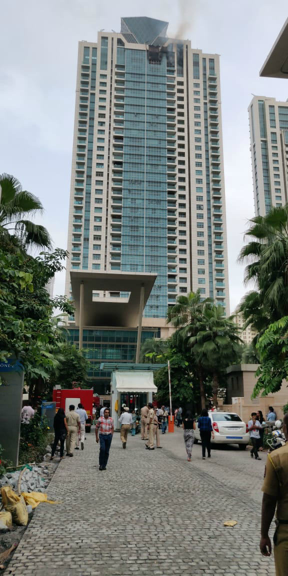 Worli high rise fire highlights Blaze contained no casualties