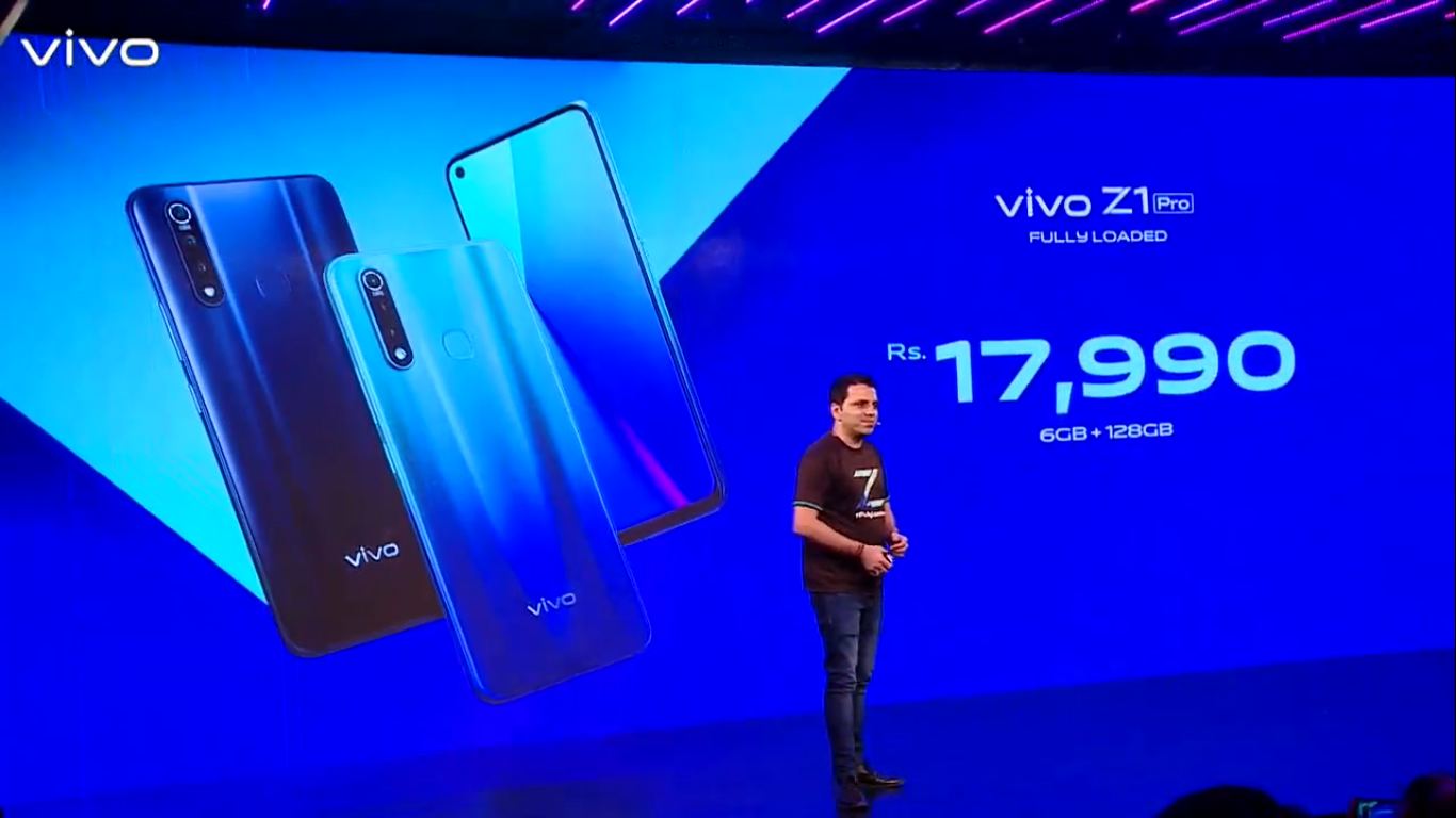 vivo z1 pro launch date