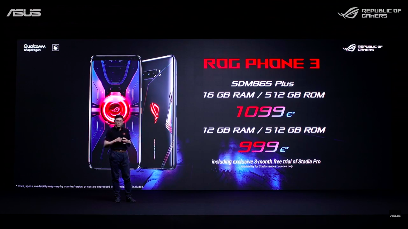 asus rog phone 3 16 512