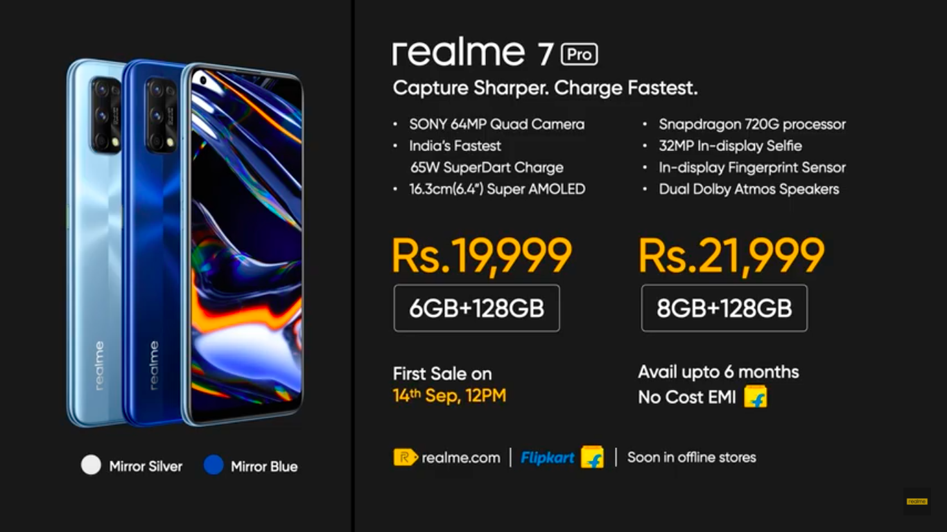 launch date of realme 7 pro