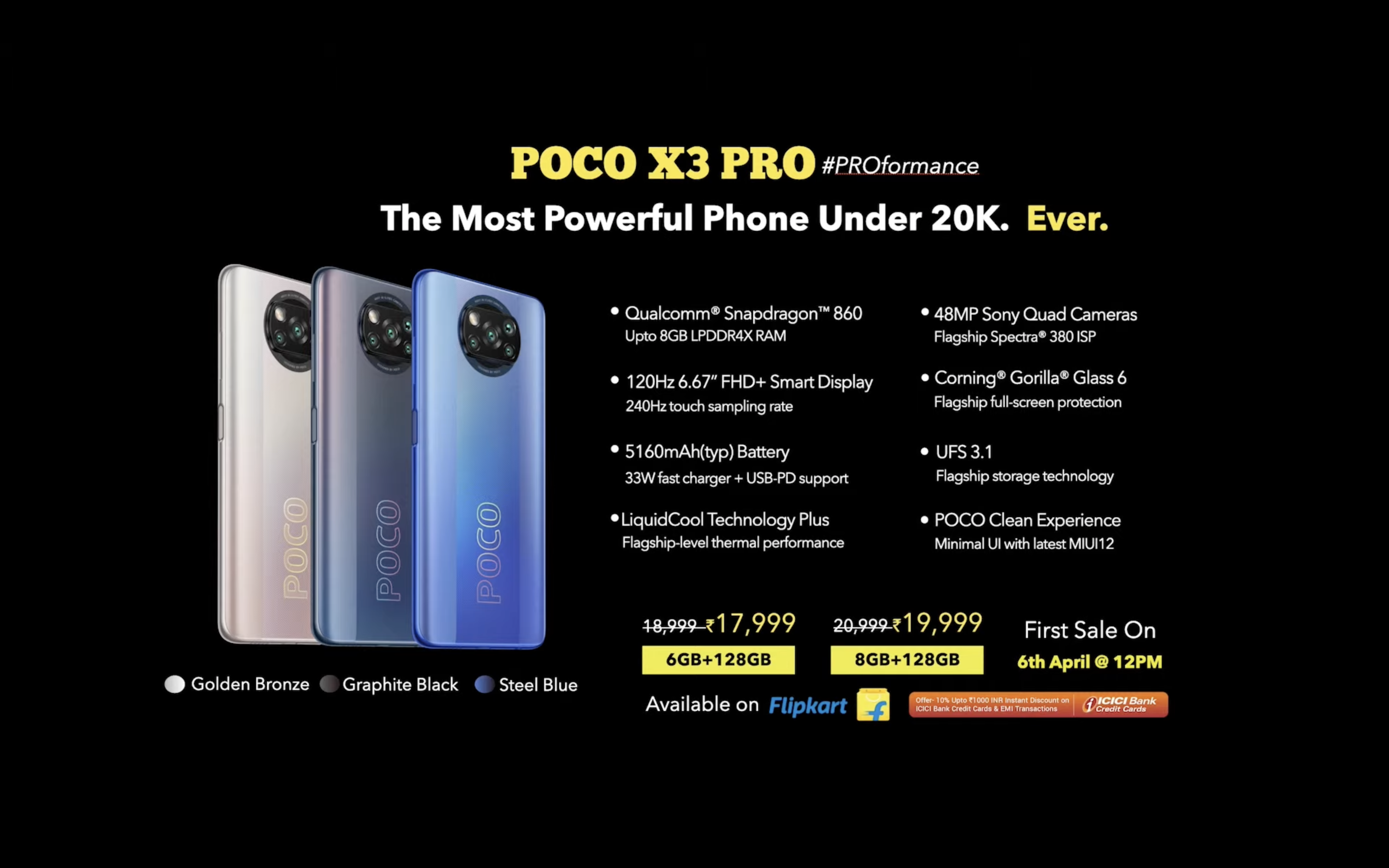 specifications of poco x3