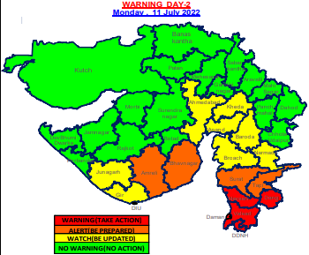 Rains LIVE update: Delhi sees heavy showers; PM calls Gujarat CM as state faces floods