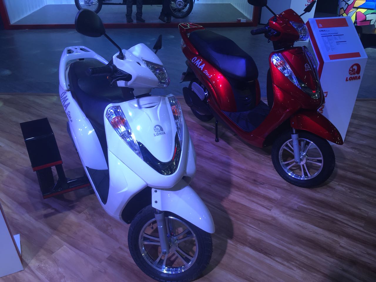 <p>Lohia Electric Scooters at Hall no. 6</p>