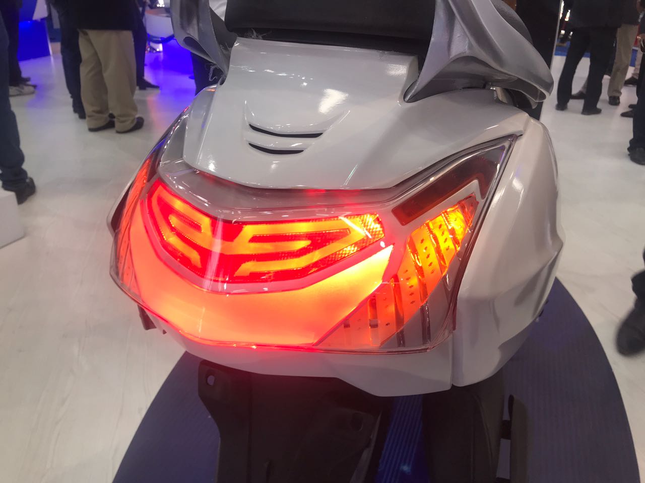 <p>Varroc Group is into telematics and illuminations. What you see here is an all-LED lights setup on the Honda Activa</p>