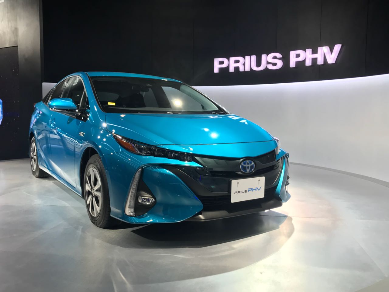 <p>The Toyota Prius PHV (Plug-in Hybrid Vehicle) at Hall no. 9, Stand no. N3</p>