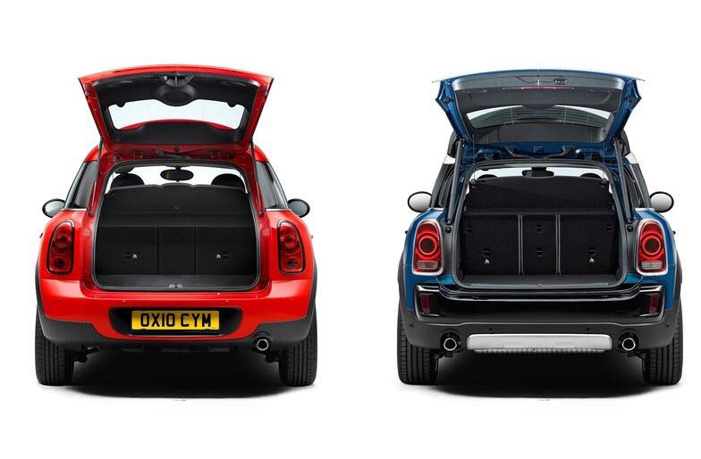 <p>The 2018 Mini Countryman gets a larger boot - 450l with the seats up or 1,309l with the seats folded. For better versatility, the rear seats also get a 40:20:40 split-folding capability.</p>