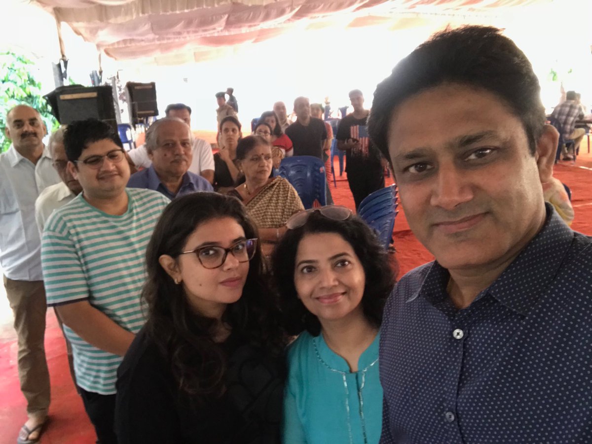  Many popular faces can be seen in the queue at polling booths. Former cricketer Anil Kumble and his family came out to vote. âWaiting for our turn to vote! Urging everyone to exercise their rights as citizens!â he said in a tweet. Earlier, Moorusavir Math's Gurusidda Rajayogindra Mahaswami and Mysuru's erstwhile royal Krishnadatta Chamaraja Wadiyar also cast their vote. Chief electoral officer Sanjeev Kumar and his wife also cast their vote in Bengaluru.Â Bharat Ratna Awardee, Prof CNR Rao, while voting said, âWe deserve a good government. I have friends in all parties. But will vote for whoever is deserving.â 