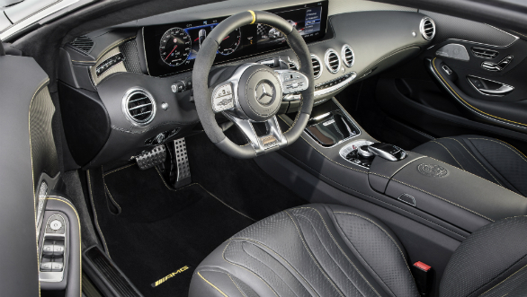 <p>Inside, the 2018 S63 comes with AMG-spec steering wheel, Nappa leather upholstery and 12.3-inch infotainment screen. Needless to say, the cabin of the S63 is as luxurious as a Merc should be.</p>