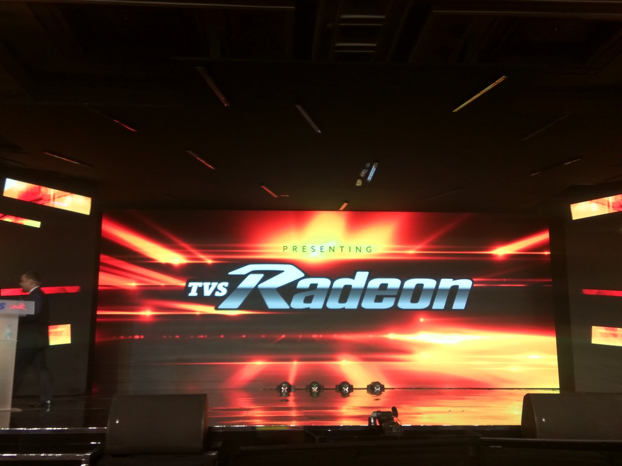 <p>The new @tvsmotorcompany commuter is christened the #Radeon</p>