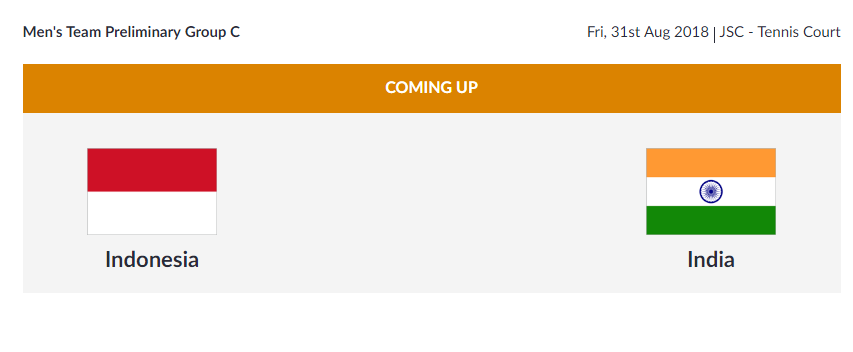   
 SOFT TENNIS  | India will take on Malaysia in the Men's Team Preliminary Group C Match.  (Image: Asian Games 2018)    