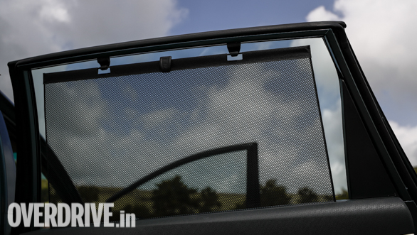 <p>Second row occupants also get retractable sunshades to keep heat at bay, thus adding to comfort for the chauffer-driven lot</p>
