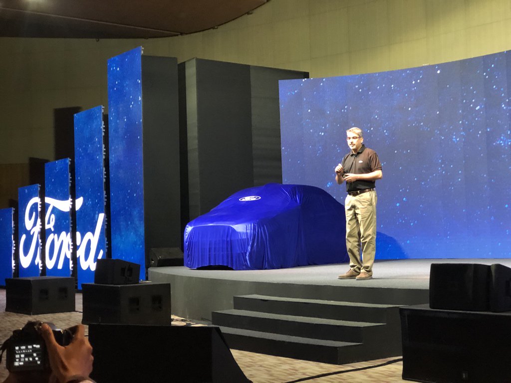 <p>Here&#39;s&nbsp;Ford India president and MD, Anurag Mehrotra&nbsp;addressing the event.</p>



<p>Changes&nbsp;to the new Aspire will include a new bumper with silver inserts similar to the black ones on the new Freestyle, a redesigned headlamp cluster, new fog lamp housings and a larger front grille finished in silver.</p>