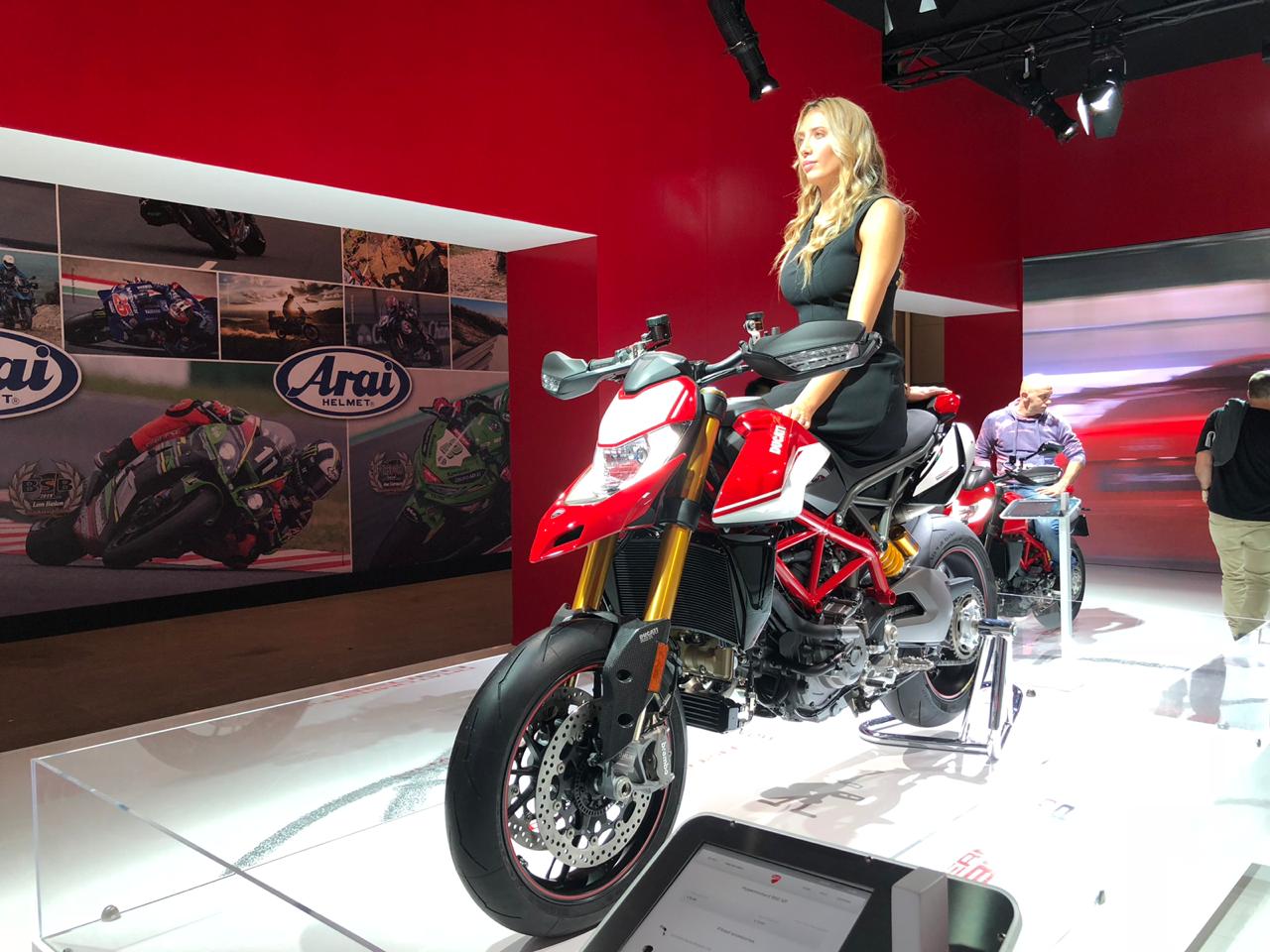 <p>Ducati&nbsp;has also showcased the successor to the&nbsp;939, the Hypermotard 950. This&nbsp; sport naked gets a host of additions over the previous offering which includes more power, torque along with updated electronics. <a href="http://overdrive.in/news-cars-auto/eicma-2018-ducati-hypermotard-950-showcased/">Know all about the&nbsp;Hypermotard&nbsp;950 here.</a></p>