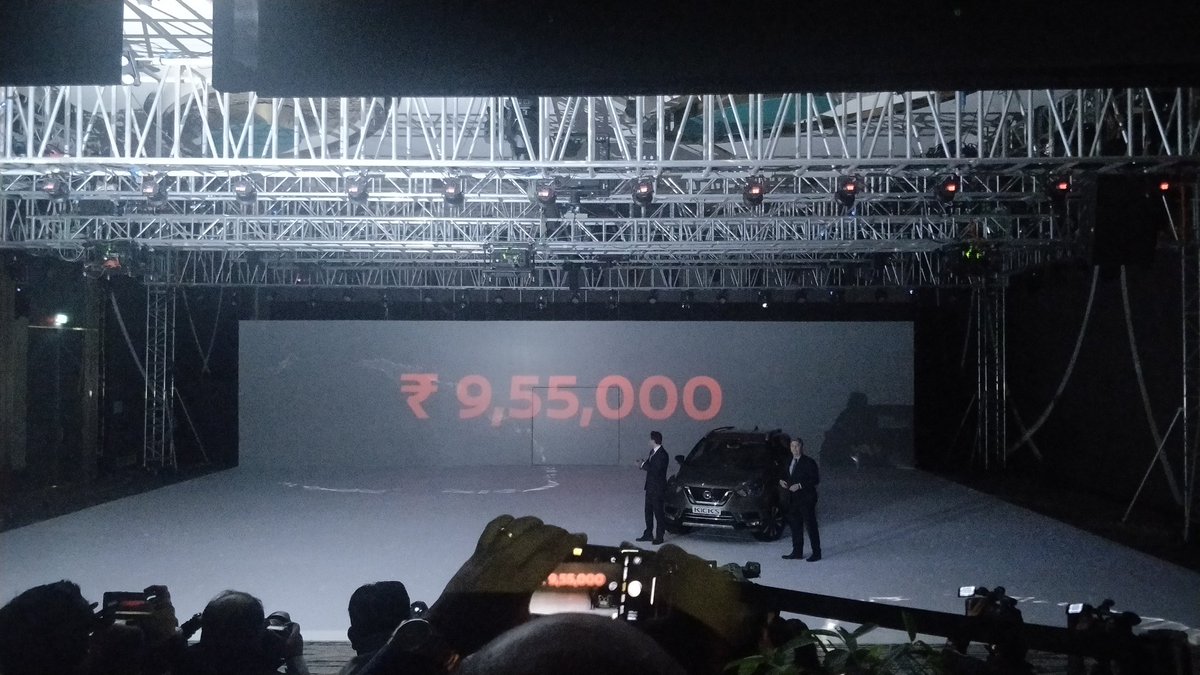 <p>The Nissan Kicks&#39; prices will start from Rs 9.55 lakh ex-showroom for the base petrol. <a href="http://overdrive.in/news-cars-auto/2019-nissan-kicks-suv-launched-in-india-starting-at-rs-9-55-lakh/">Get all the details here.</a></p>