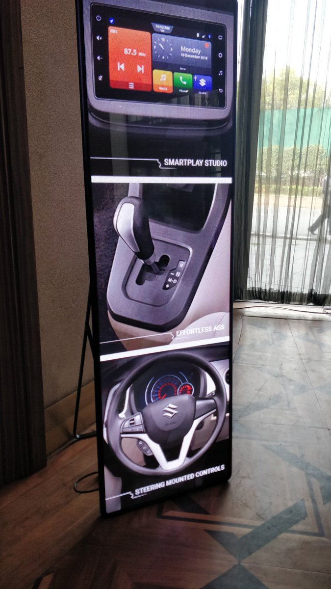 <p>The interior gets a new Smart play Studio infotainment screen, steering mounted controls and an AMT option.</p>