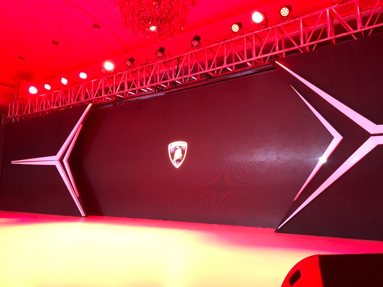 <p>We are at the launch venue of the Lamborghini Huracan&nbsp;Evo. And the event is just about to start</p>