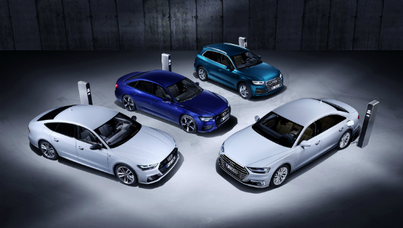 <p>Audi has unveiled the plug-in hybrid variants of the Q5, A6, A7 and the A8. <a href="http://overdrive.in/news-cars-auto/2019-geneva-motor-show-plug-in-hybrid-audi-q5-a6-a7-and-a8-revealed/">What makes them important? Find out here.</a></p>
