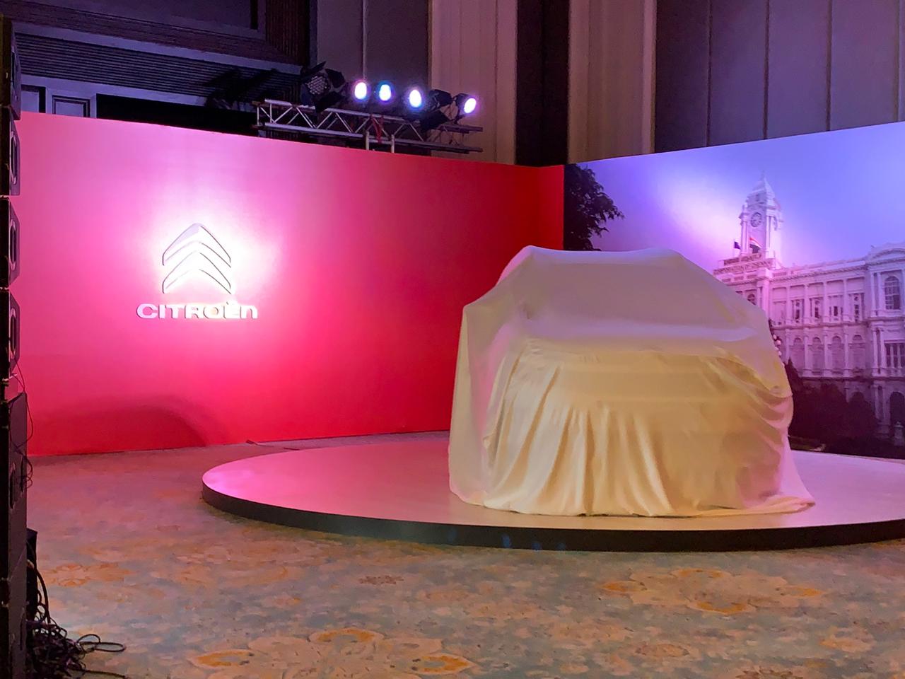 <p>Under the wraps is the first vehicle for the Citroen brand in India - the C5 Aircross.</p>