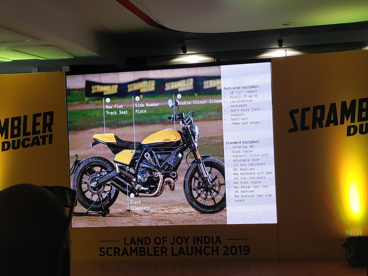 <p>Ducati has also introduced the Scrambler Full Throttle that&#39;s designed for flat tracking.&nbsp;</p>