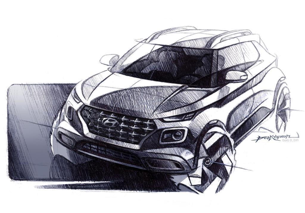 <p>The first design sketch of the&nbsp;Hyundai India Venue revealed the new-age design language. What are your views on it ?</p>