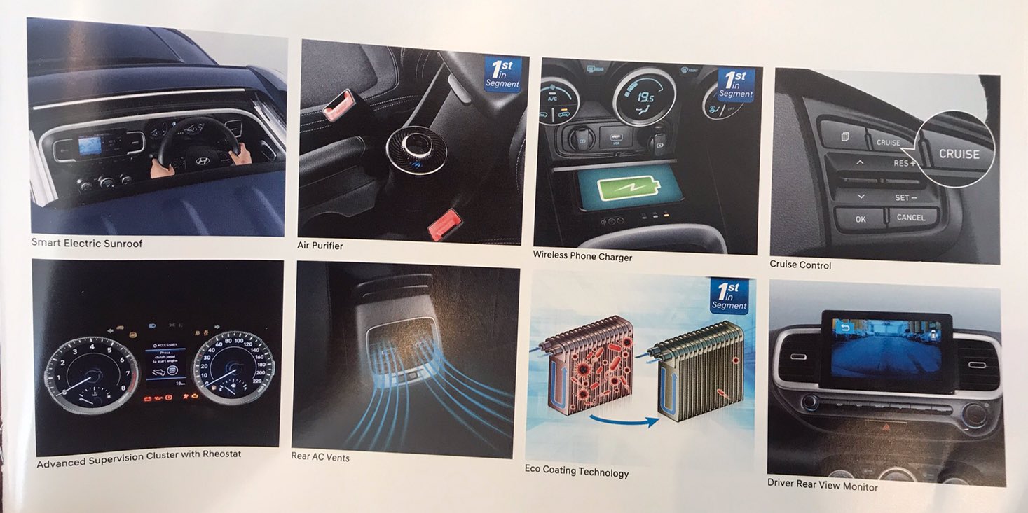 <p>&nbsp;A look at some of the features that will be offered in the Hyundai India Venue</p>


