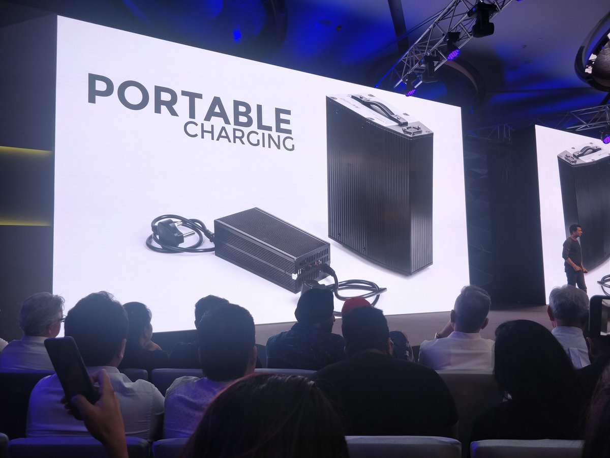 <p>Charging anxiety on an e-motorcycle. #Revolt offers on-board charging and a portable charger as well. So yes range anxiety can be addressed.</p>