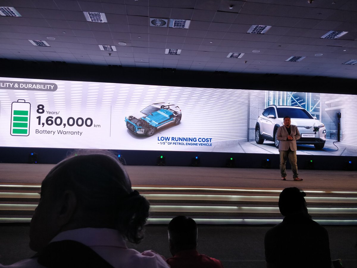 <p>Additional value benefits offered by Hyundai&nbsp;on the Kona Electric<br />
Collaborations with IOCL in cities like Delhi, Mumbai, Bangalore and&nbsp;Chennai where charging stations will be added to existing fuel stations. A running cost that is 1/5th of regular IC engine car</p>