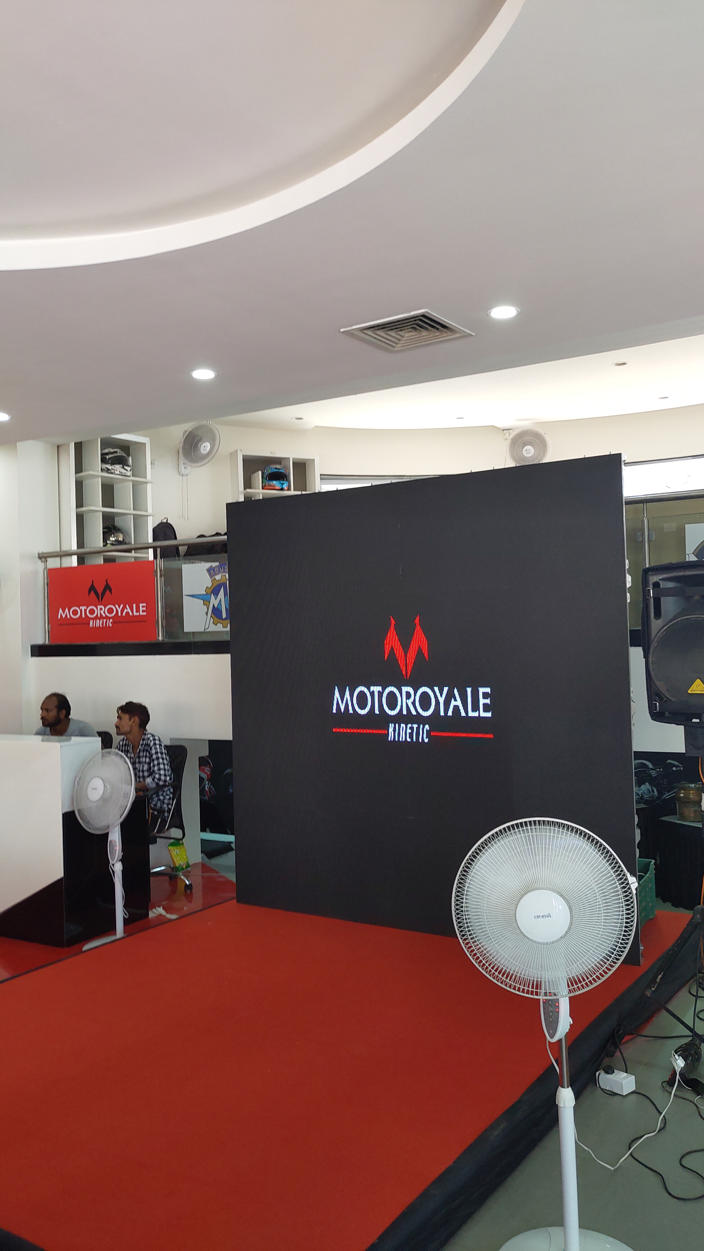 We are at the launch of MVAgusta Turismo Veloce 800 at the MotoRoyale dealership in Navi Mumbai