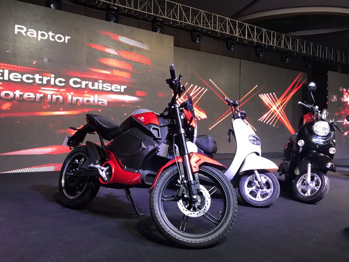 <p>The bike in red is the Falcon that will be launched in a couple of months.</p>