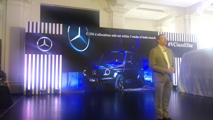 <p>The&nbsp;Mercedes-Benz G350d&#39;s&nbsp; current allocation for India has been sold out in 3 three weeks</p>