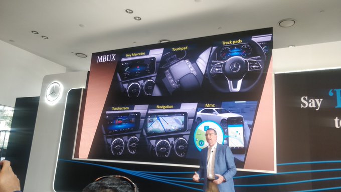 <p>The new MBUX allows for more seamless control of vehicle functions via the new touchscreen infotainment screen and the &#39;Hey Mercedes&#39; voice prompt which can recognize a range of commands.</p>