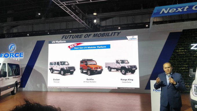 <p>Force Motors has developed a new UV platform that underpins the new Gurkha. To launch in May 2020.</p>