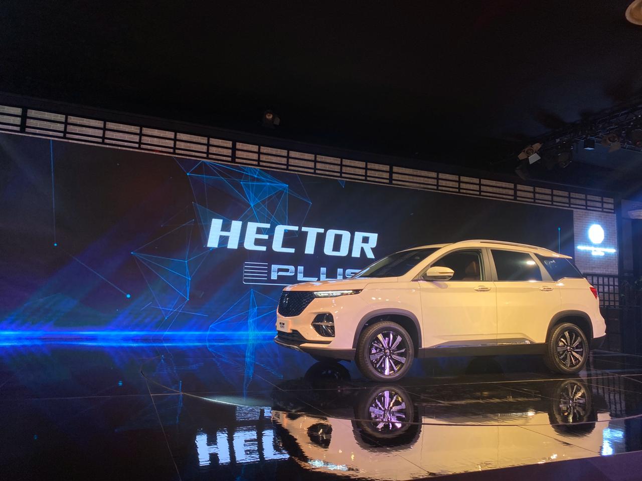 <p><strong>MG India at the Auto Expo 2020, Day 2:</strong></p>

<p>The&nbsp;Hector Plus is being made available to accommodate Indian family requirements.</p>
