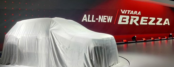 <p><strong>Maruti Suzuki India on Day 2 of Auto Expo 2020:</strong></p>



<p>Maruti Suzuki will take the wraps off the new Vitara Brezza&nbsp;petrol any moment now.</p>