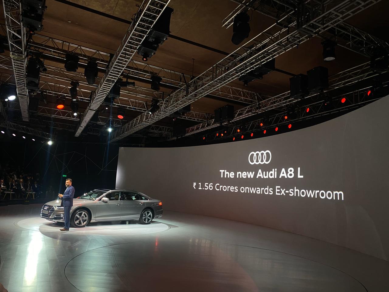 <p>The Audi A8 L starts at ₹1.56 crore In India.</p>



