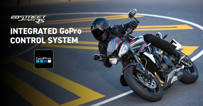 <p>2020 Triumph Street Triple RS will also come with GoPro controls, which is also present in the new-gen Rocket, Tiger 900 and the Scrambler 1200 as well</p>