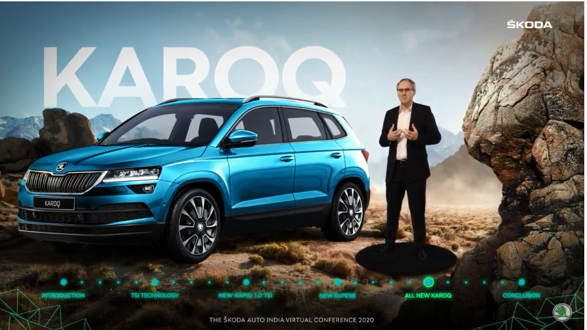 <p>The Skoda Karoq is the third and biggest launch for today</p>