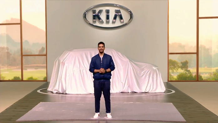 <p>The Sonet is being revealed from the Kia Design Studio in India</p>