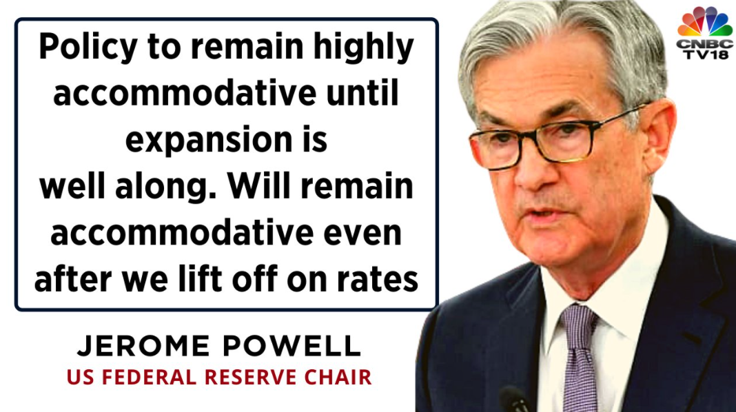  US Fed's Powell forecasts keeping interest rates at zero, inflation at 2% through 2023 