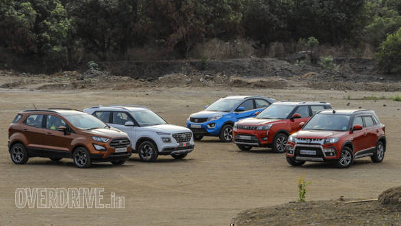 <p>The Kia Sonet enters a very crowded sub-four-metre SUV space. <a href="http://overdrive.in/reviews/hyundai-venue-vs-mahindra-xuv300-vs-tata-nexon-vs-maruti-suzuki-vitara-brezza-vs-ford-ecosport/">Check out the last time we drove all its peers here</a></p>

