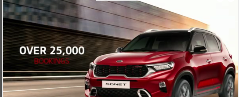 <p>Kia Sonet has reached over 25,000 bookings already. Kia is adding 1k bookings each&nbsp;day&nbsp;and got over 6.5k booking in one day. Kia is on track to make these deliveries with no supply chain delays due to COVID, and a second shift at its plant</p>