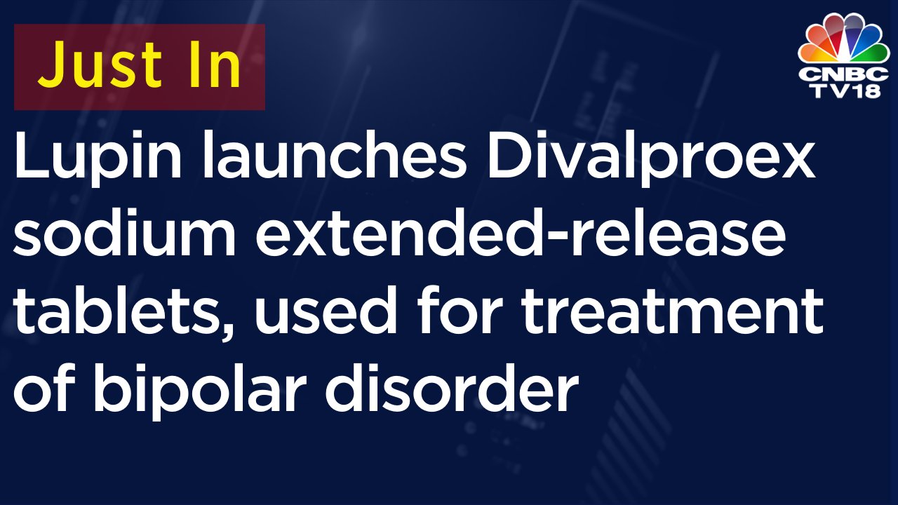   Just In  | Lupin launches Divalproex sodium extended-release tablets. 