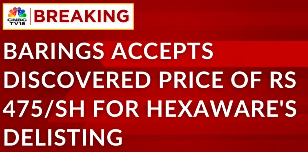  Hexaware had received maximum bids at this price 
