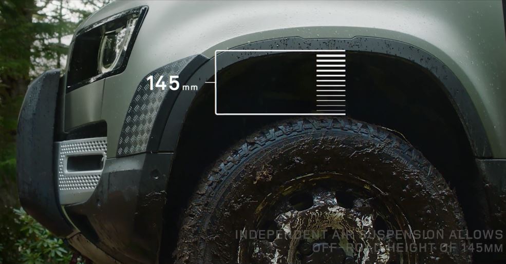 <p>Ground clearance up to 291mmthanks to air suspension</p>