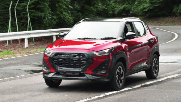<p>The Magnite&#39;s been spotted testing previously, and shows just how faithful to the concept the production model remains.&nbsp;The slim headlamps, flared bonnet and the noticeable haunches in the bodywork&nbsp;are all reminiscent of the Nissan&nbsp;Kicks and other international Nissan models.</p>