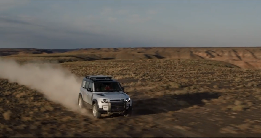 <p>The Land Rover Defender launch has begun too. Here&#39;s the 4x4 in Kazakhstan</p>