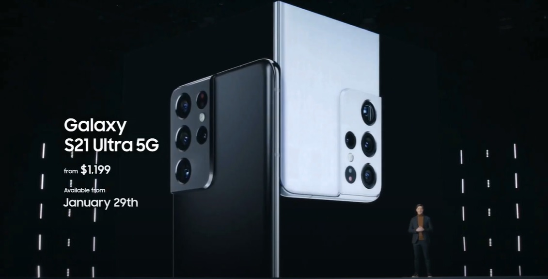 Galaxy S21 Ultra will starts from $1,199 and will be available starting January 29. 