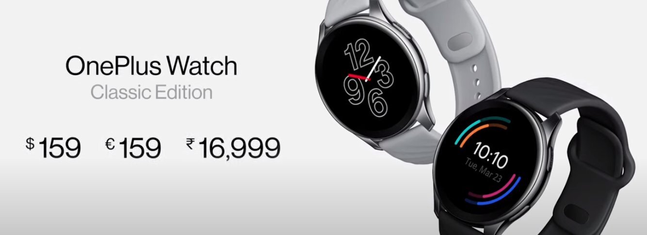  First off is the OnePlus Watch! 